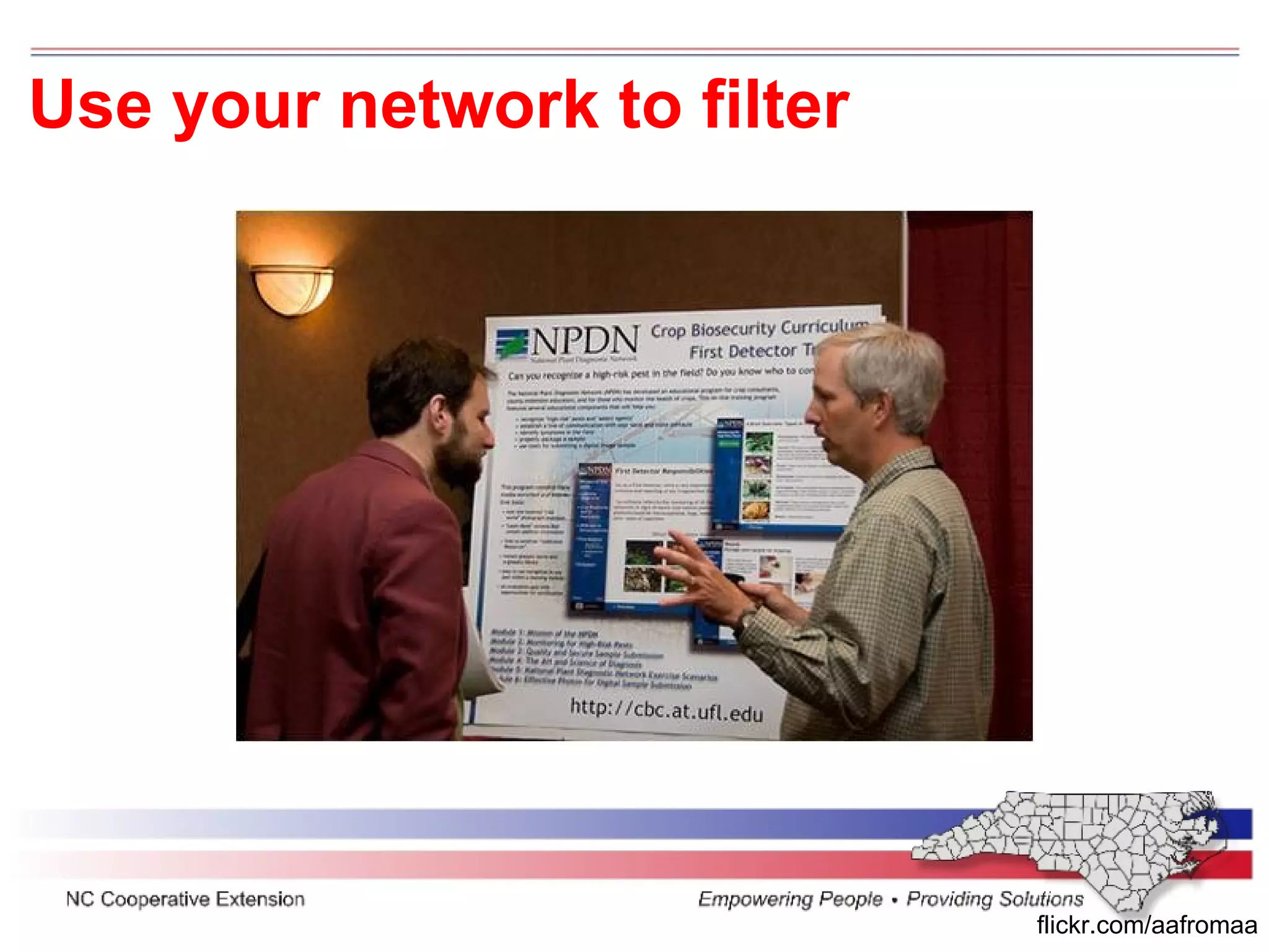 Use your network to filter flickr.com/aafromaa 