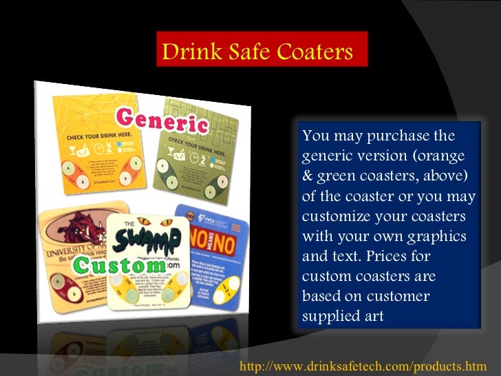 งานนำเสนอ Drinking Safe Technology