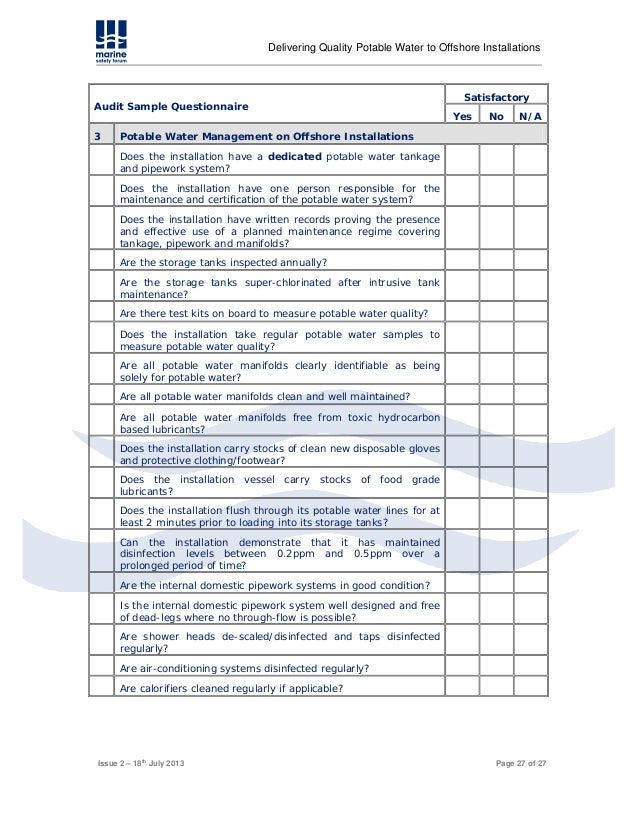 Drinking water guidelines 2