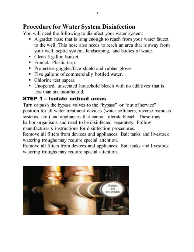 Drinking water chlorination