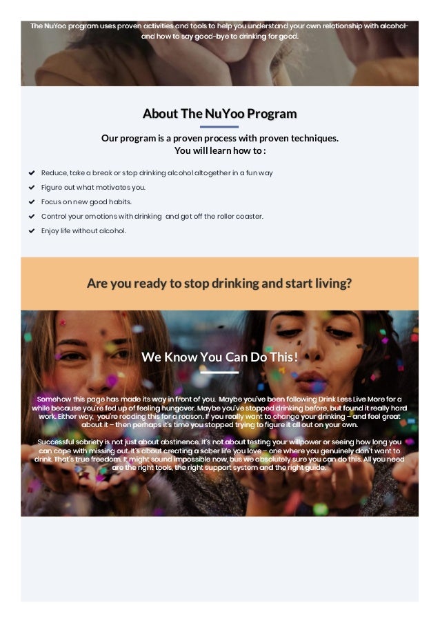 Drink Less Live More