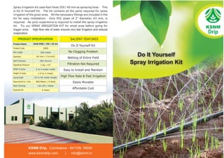 KSNM DRIP IRRIGATION PRODUCTS By K S N M Marketing