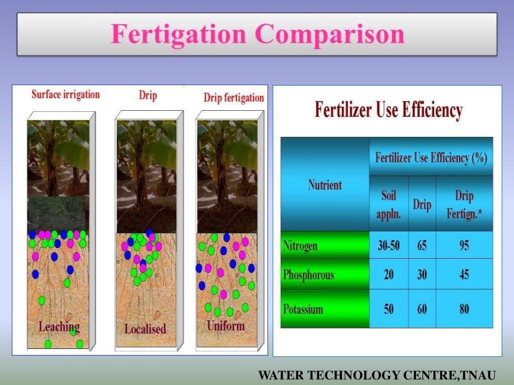 Drip irrigation and fertigation