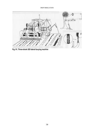 DRIP IRRIGATION
79
Fig. 91. Three-shank SDI lateral burying machine
 