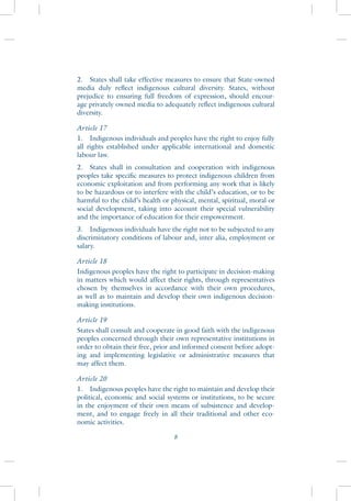 United NAtions Declaration on the Rights of Indigenous Peoples | PDF