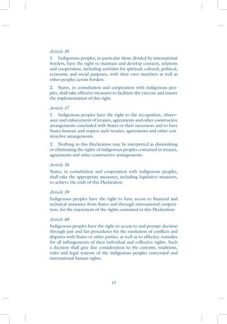 United NAtions Declaration on the Rights of Indigenous Peoples | PDF