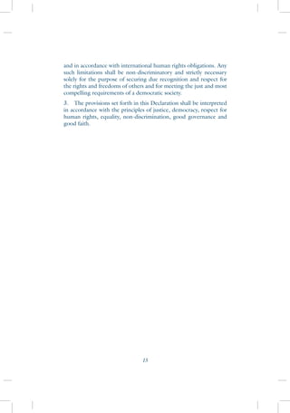 United NAtions Declaration on the Rights of Indigenous Peoples | PDF