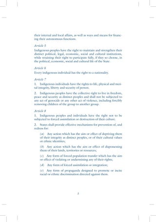 United NAtions Declaration on the Rights of Indigenous Peoples | PDF