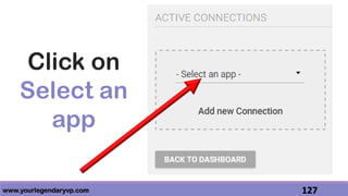 www.yourlegendaryvp.com 127
Click on
Select an
app
 