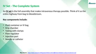 Full Set Drip What Is the Difference Between a Drip Set and an IV Set? | PPTX