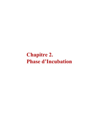 Chapitre 2.
Phase d’Incubation
 