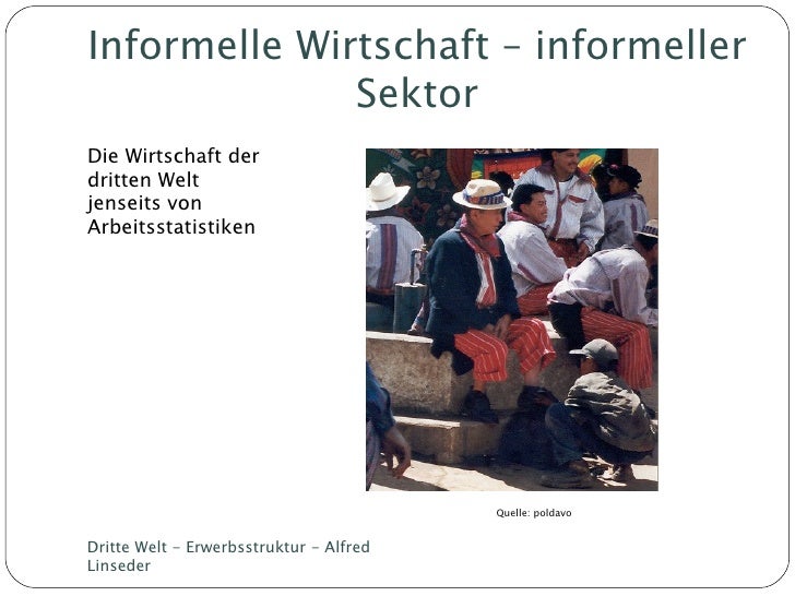 Dritte Welt Erwerbsstruktur