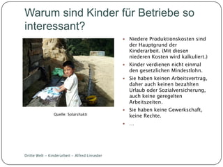Dritte Welt Kinderarbeit