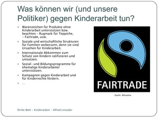 Dritte Welt Kinderarbeit