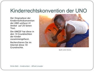 Dritte Welt Kinderarbeit