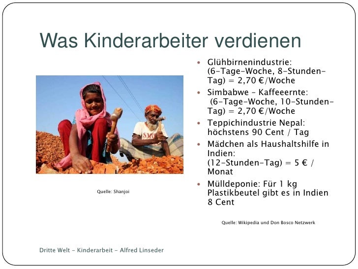 Dritte Welt Kinderarbeit