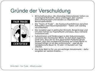 Dritte Welt Terms of Trade