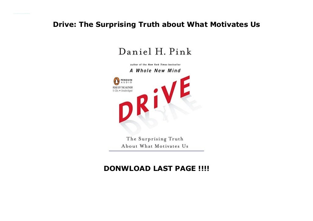 Drive: The Surprising Truth about What Motivates Us