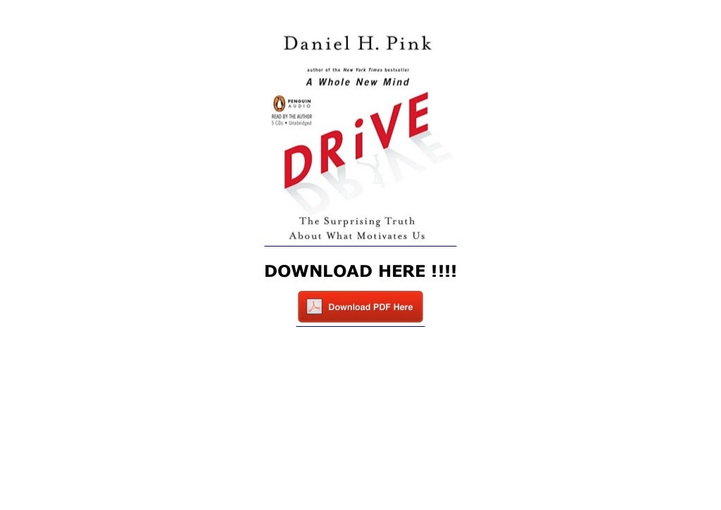 Drive: The Surprising Truth about What Motivates Us
