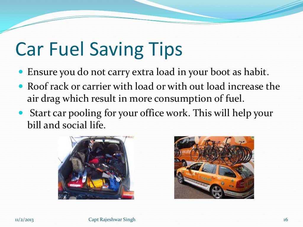 Drive Car Save Fuel 