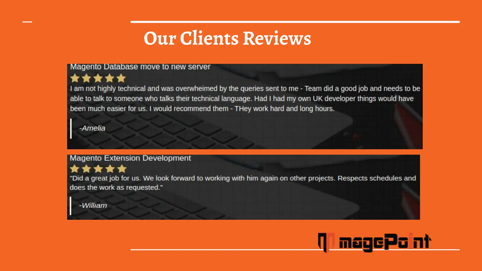 Our Clients Reviews
 