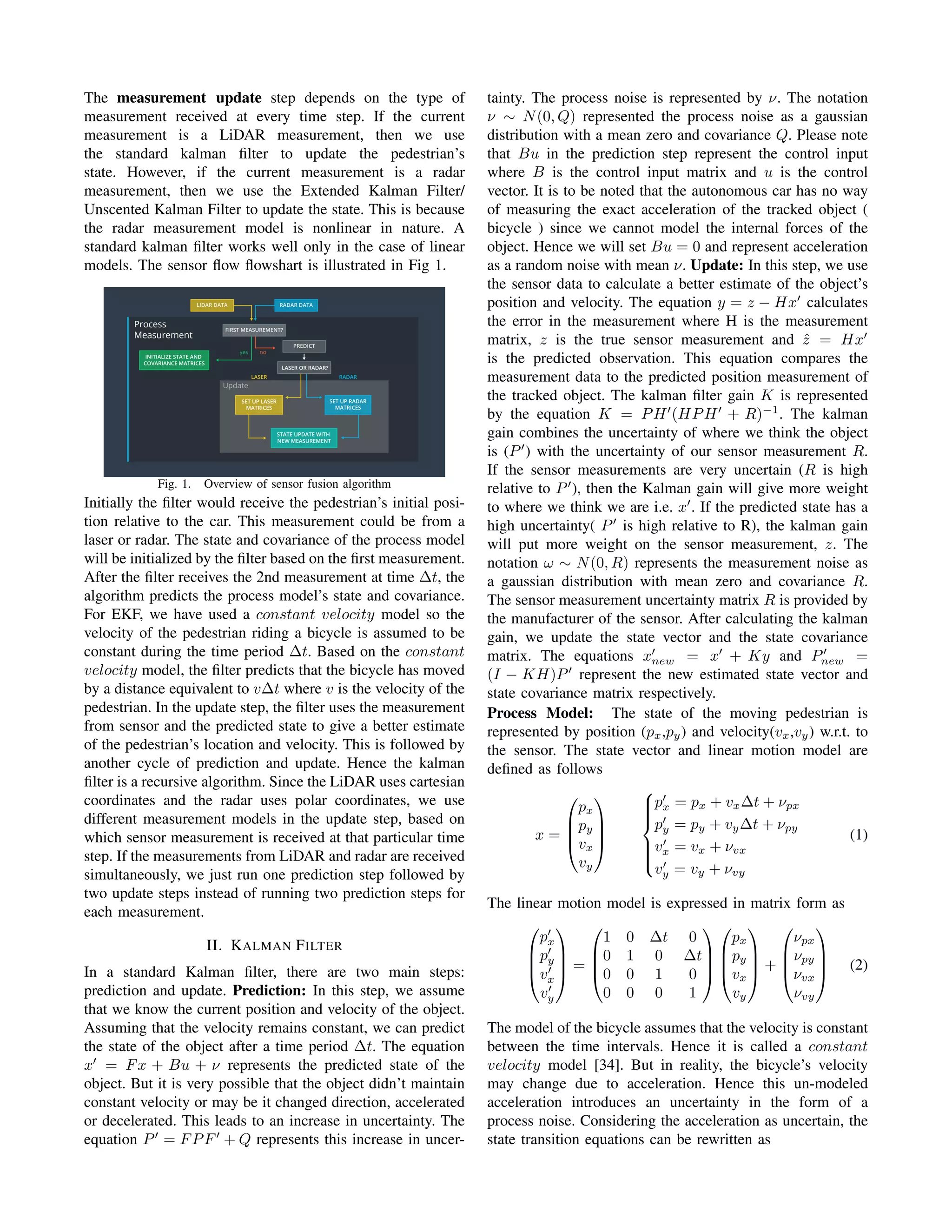 Tracking Pedestrians using Extended and Unscented Kalman Filters in a ...