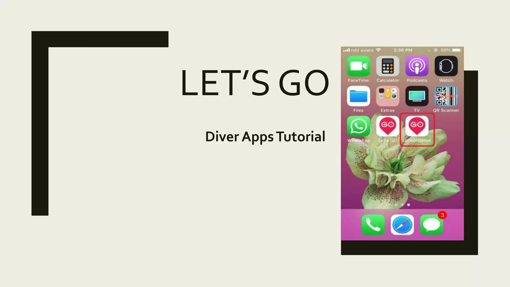 LET’S GO
Diver AppsTutorial