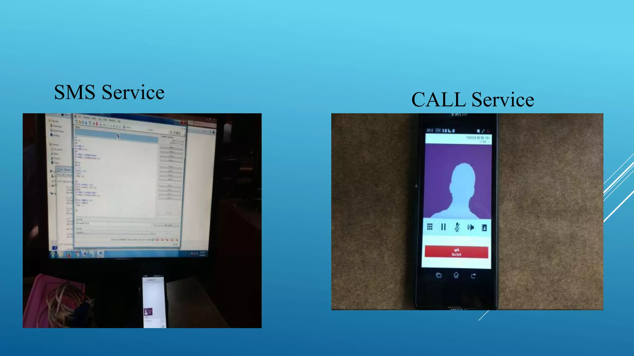 SMS Service CALL Service
 