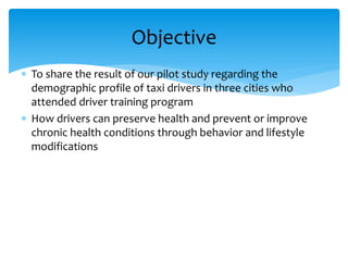 Driver Health Wellness Over the Road | PPTX