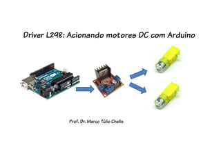 Driver L298: Acionando motores DC com Arduino
Prof. Dr. Marco Túlio Chella
 