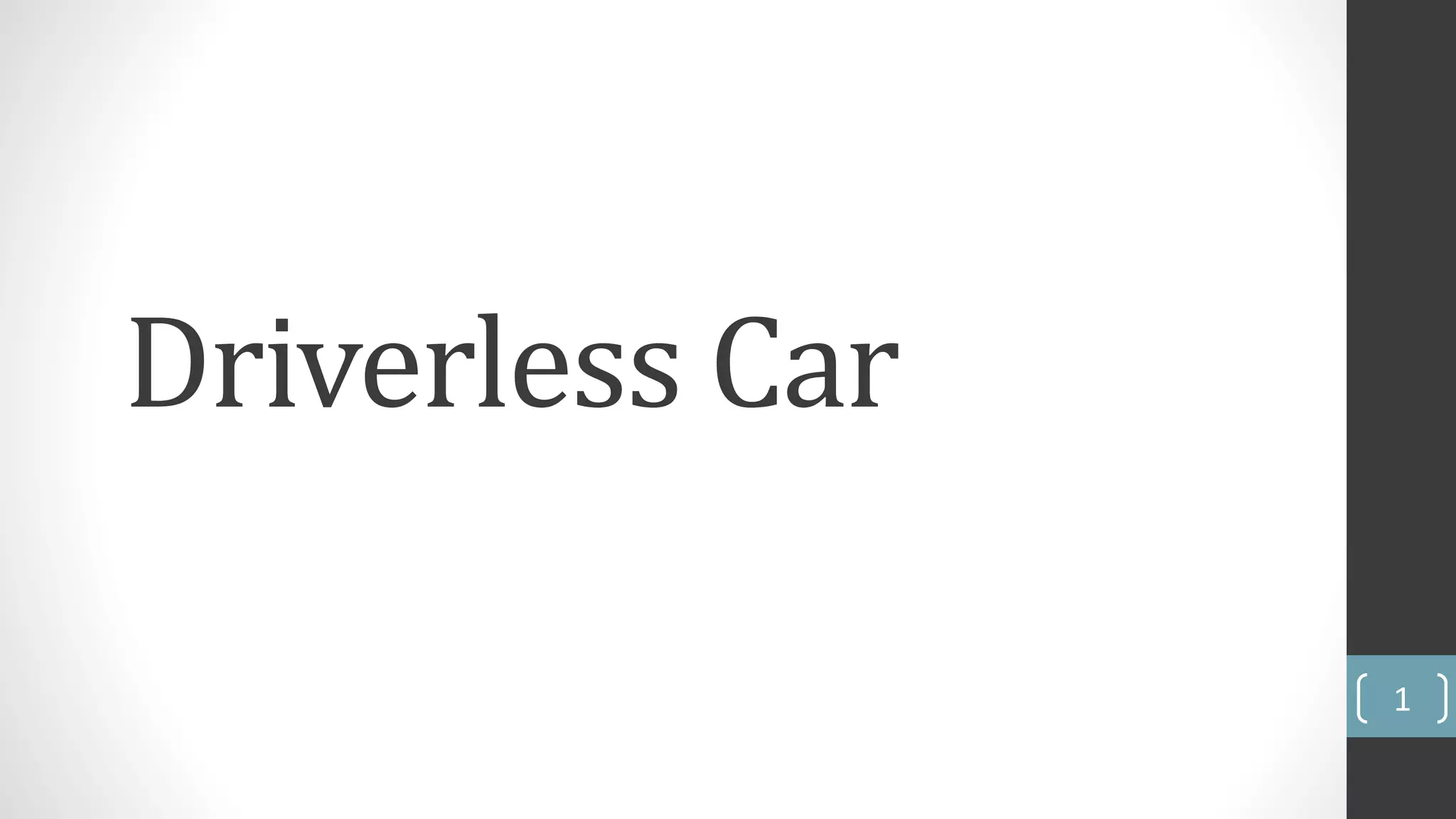 Driverless car | PPTX