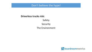 Driverless Trucks | PPTX