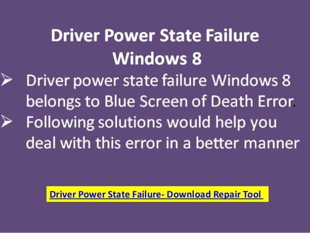driver power state failure windows 10 crash