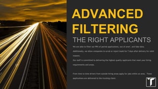 TOM LECHTENBERG
CLIENT SERVICES MANAGER
KEY PERSONNEL
KAREN QUACH
CAMPAIGN MANAGER
EVAN EHAT
DIRECTOR OF TRUCKING SERVICES
 