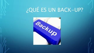 ¿QUÉ ES UN BACK-UP?