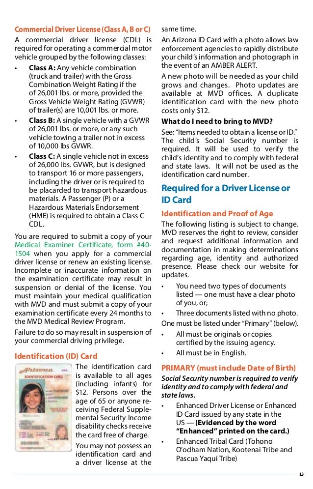 Arizona cdl class b license