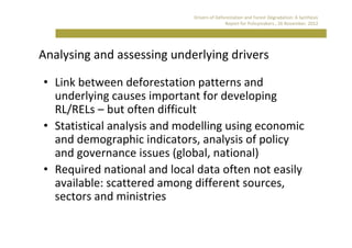 Drivers of deforestation and forest degradation | PDF