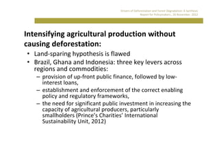 Drivers of deforestation and forest degradation | PDF