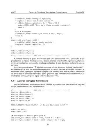 Drivers de Dispositivos Linux