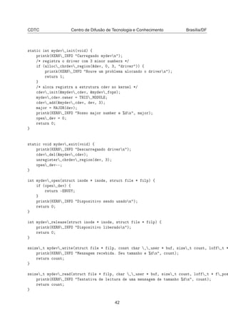 Drivers de Dispositivos Linux
