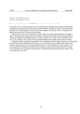 Drivers de Dispositivos Linux