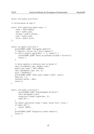 Drivers de Dispositivos Linux