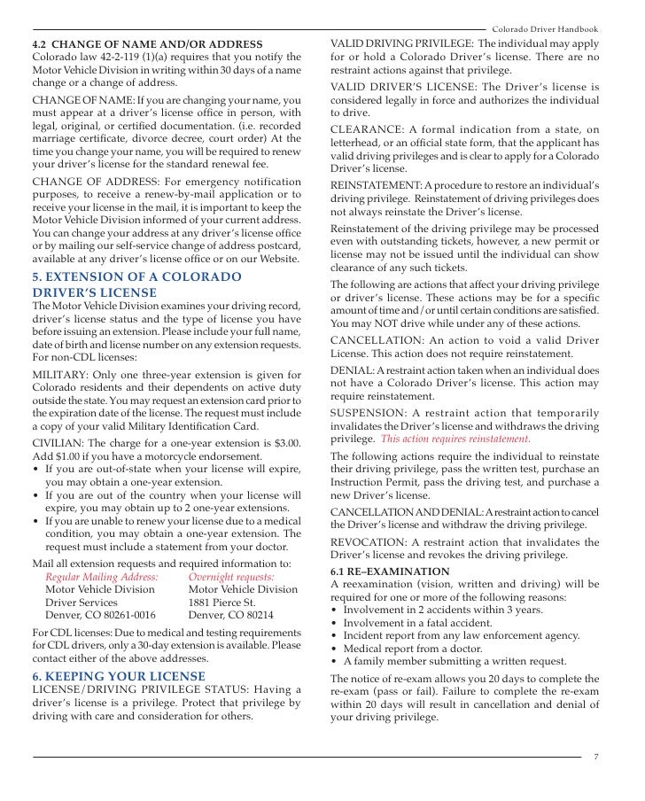 drivers licence colorado dmv permit flyer