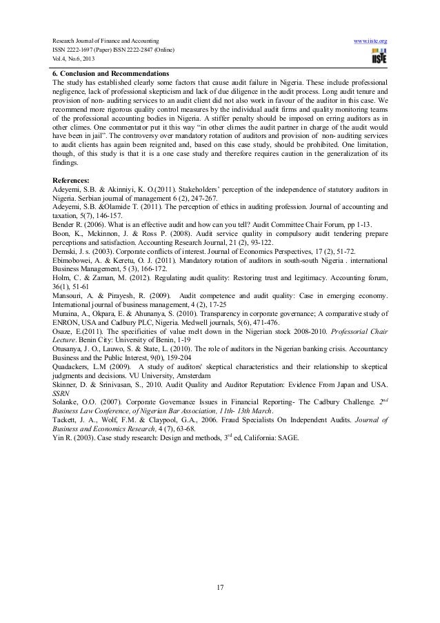 Audit failure essay 07 image