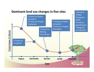 Drivers of land use changes and opportunities to reduc emissions in indonesia