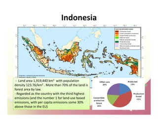 Drivers of land use changes and opportunities to reduc emissions in indonesia