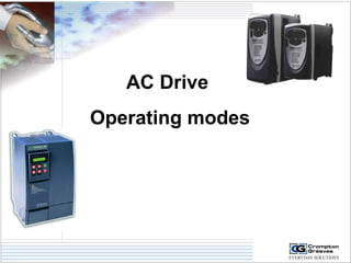 AC Drive 
Operating modes 
 