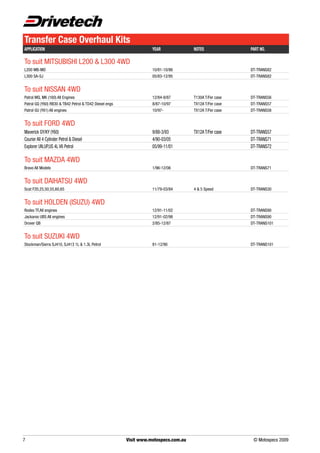 Drivetech 4x4 catalogue