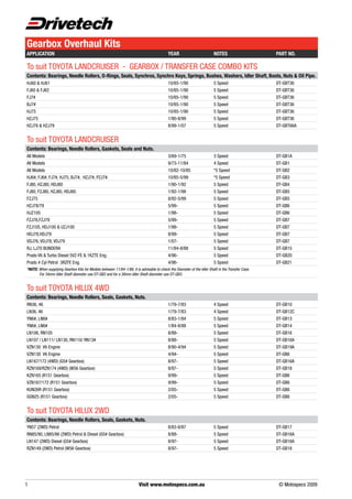 Drivetech 4x4 catalogue
