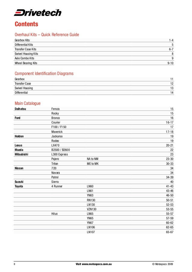 Drivetech 4x4 Catalogue